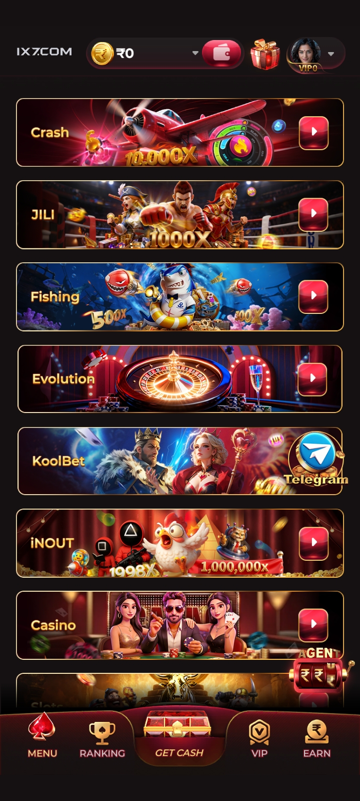IX7 Game online platform featuring rewards, bonuses, and multiple gaming options.